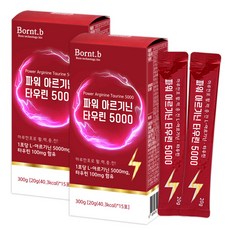 본트비 파워 아르기닌 타우린 5000 L아르기닌 고함량 액상 스틱, 300g, 2개