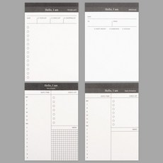 와락스 하루계획표 체크리스트 다이어리 일정 시간 관리 스케줄러, 체크형