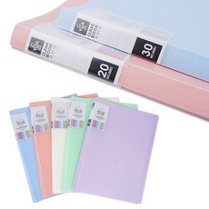 A4 서류 파일케이스 화일홀더 클리어파일 파일철, 30매 - 민트, 30매 - 민트