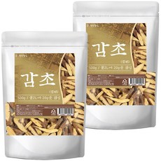건강중심 말린 감초 슬라이스, 500g, 2개