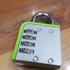 新款大號4位密碼鎖工具箱鎖, 1個, 銀綠色