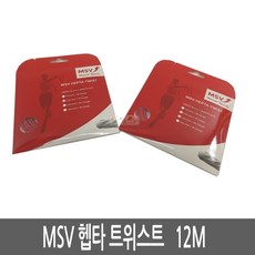 MSV 헵타 트위스트 레드 12M 테니스스트링, MSV3009-RED*(1.20MM), 1개