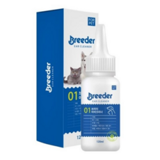 브리더 귀세정제 120ml 고양이용품 귀세정제 강아지세정제 강아지귀세정 이어클리너 애견귀세정제 반려동물용품 강아지귀세정제 강아지용품, 1개