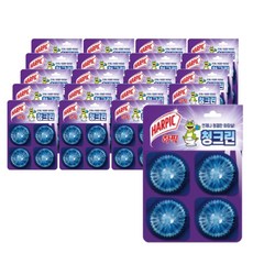 옥시 하픽 청크린 변기세정제 드롭형 4개입 2개, 160g, 20개