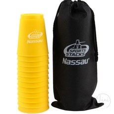 라기라린 스포츠 스택스 12개입 스포츠스태킹컵세트, 옐로우