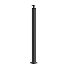 계단난간 셀프설치 계단가드 울타리 바 핸드레일, 각형기둥높이90cm(직경4cm검정색), 1개