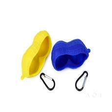 AoT 땅콩모양 골프공 보관함 공커버, 옐로우