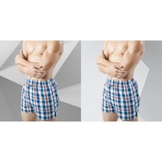 【英式格紋平口褲】