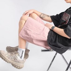 短褲男 夏季休閒薄款運動透氣速乾素色短褲五分跑步寬鬆男女同款