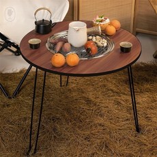 백군디자인 원형 화로 테이블 야외활동 캠핑소품 캠핑가구