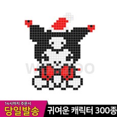 디폼블럭 산리오 고양이 토끼 캐릭터 픽셀 나노 끼움 블럭, XS03.산타쿠로, 1개