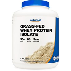 nutricost 無麩質分離乳清蛋白粉, 2.268kg, 1桶