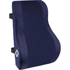 사무용 의자 및 카시트용 삼소나이트 인체공학적 요추 지지대 베개 - 메모리 폼 등받이 요통 다용도 사용을 위한 프리미엄 쿠션 지지대네이비, Black With Cooling