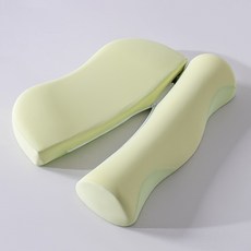 머스코 수면베개 SBU16J25 목베개 메모리폼베개, 1개, 지퍼 일체형 베개 그린