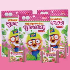 뽀로로 멀티비타민 15개입 3봉 아기 종합비타민 츄잉 츄어블 아이 아동, 3.5g, 3개