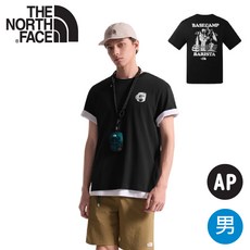 THE NORTH FACE BASECAMP 咖啡師露營圖案短袖棉T