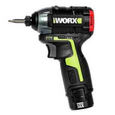 웍스 WU132 충전 임팩 드라이버 드릴 12V 2.0Ah 배터리2개 가정용 전문가 DIY 밀워키 비트 세트, 1세트