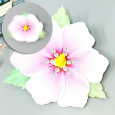 어린이집 광복절 무궁화 만들기 집콕 놀이 키트, 5인용, 무궁화 꽃잎 팽이만들기