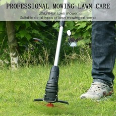 무선 전기 헤지 트리머 충전식 핸드헬드 가정용 잔디 관목 잡초 가지 치기 예초기 정원 도구 2 in 1 36