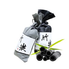 竹炭包 除濕竹炭包 空氣清淨 除臭包 除味包 日式竹炭包 車用除臭 防潮包, 1個, 日式天然竹炭包 黑/灰色隨機 (1入)