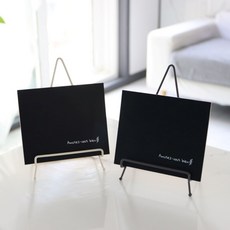 포카치아 이젤 칠판 사진 보드용품 식당용 메모 매장용 장식소품, 브라운 (KG8013B)