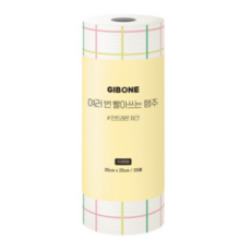 기본에 여러 번 빨아쓰는 행주 민트레몬, 35매, 2개