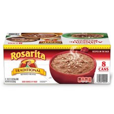 Rosarita Traditional Refried Beans 로자리타 리프라이드 빈즈 8입, 454g, 8개