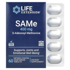 라이프익스텐션 SAMe S 아데노실 메티오닌 400mg 타블렛 60정, 1