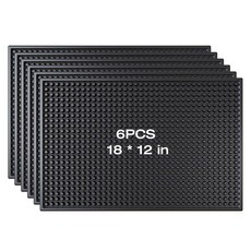 PEAKCLOUDS 바 매트 30.5 x 45.7cm(12 18인치) 홈 바용 커피 6개 카운터 탑 컵 유리 건조 매트 위스키 및 칵테일 바텐더 주방 조리대용 서비스 흘림, PEAKCLOUDS 바 매트 30.5 x 45.7cm(