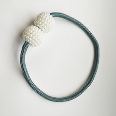 【펀치 프리】마그네틱 커튼 스트랩 끈 걸이 볼 스타일링 거친 가정용 거실 크리에이티브 볼, 색깔4, 칠조, 1개