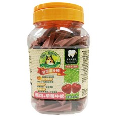 吉度澎派樂活館 TheGreen 健康機能星型潔牙骨 狗零食 多種口味可選, 雞肉+草莓牛奶