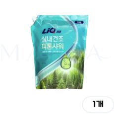 리큐 실내건조 피톤샤워 액체세제 일반용 리필, 2.1L, 1개