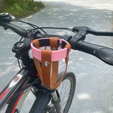 自行車咖啡奶茶支架電動車水杯架折疊山地車水壺架摩託車水杯託架, 粉色杯架+配可拆卸網兜, 1個