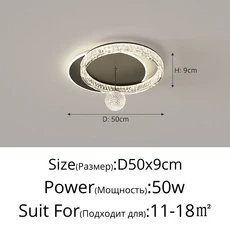 현대 링 LED 디 밍이 가능한 샹들리에 다이닝 테이블 거실 침실 주방 섬 펜던트 램프 홈 장식 광택 고정 장, 01 D50 Black, 01 3 Colors no remote, 3. BlackB / A. 3 Colors