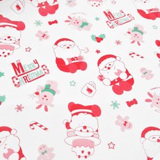 크리스마스 왁스페이퍼 유산지 산타눈사람 25x180cm, 1개, 1개