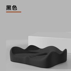 記憶棉坐墊 久坐護腰美臀墊 辦公室學生用, 黑色防痔瘡坐墊美臀減壓, 1套