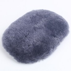 OLIMA 真羊毛超厚實洗車手套 加厚款 羊毛洗車手套 汽車清潔護理, 1個, HP-灰, 灰