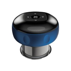 智能真空拔罐器 電動刮痧器 熱敷按摩 經絡疏通按摩儀, 藍色