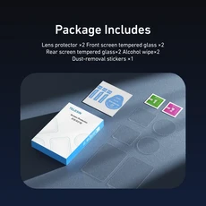 DJI 오즈모 액션 6 렌즈 보호 유리용 텔레신 강화 필름 스크린 프로텍터 카메라 방진, 01 2pcs Set