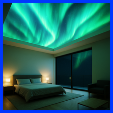 편안한 휴식 스페이저 오로라 무드등 [수면등 오로라 달 우주], MKW_블랙화이트