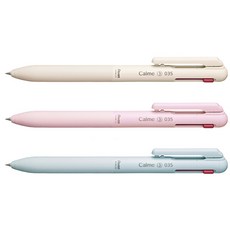 펜텔 카르므 3색 볼펜 0.35mm BXAC33H, 베이지, 1개