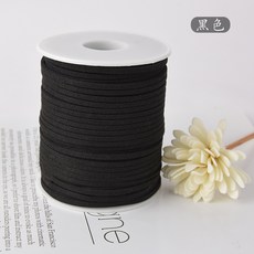 臺南出貨 韓國絨 雙面絨 仿皮繩 手鍊項鍊繩 鮮花禮盒包裝絲帶 DIY甜品蛋糕綁帶, 黑色, 1個