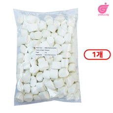 [당일출고] 화이트 마시멜로우1kg 두쫀쿠전용 저당 대용량 업소 카페 베이킹, 1개, 1kg