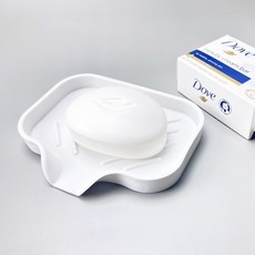 비누받침대 비누거치 욕실 벽부착 비눗갑, 화이트