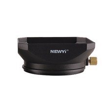 사각 렌즈 후드 알루미늄 카메라 쉐이드 초점 거리 렌즈용, 39MM, 색상: 1. 검정색 / 구경: B. 39mm