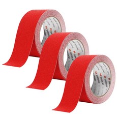 엠패러 미끄럼방지 테이프 빨강, 5cm x 5m, 3개