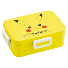 PoKeMoN 寶可夢 皮卡丘 F25 4格鎖扣便當盒 650ml, 黃色, 1個