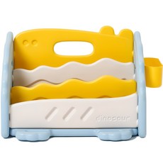 BeneBene 리틀 디노 유아 멀티 책장 정리함, 스카이블루, 3단