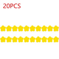 노란색 끈끈한 트랩 양면 스티커 파리 해충 벌레 야외 식물 곤충 캐처, 5. 20PCS flowers