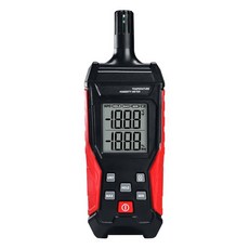 주비퍼프라이스 온도 습도계 디지털 습도계 실내외 고정밀 온도계 데이터 홀드 MAX/MIN LCD 백라이트 포함, 1개